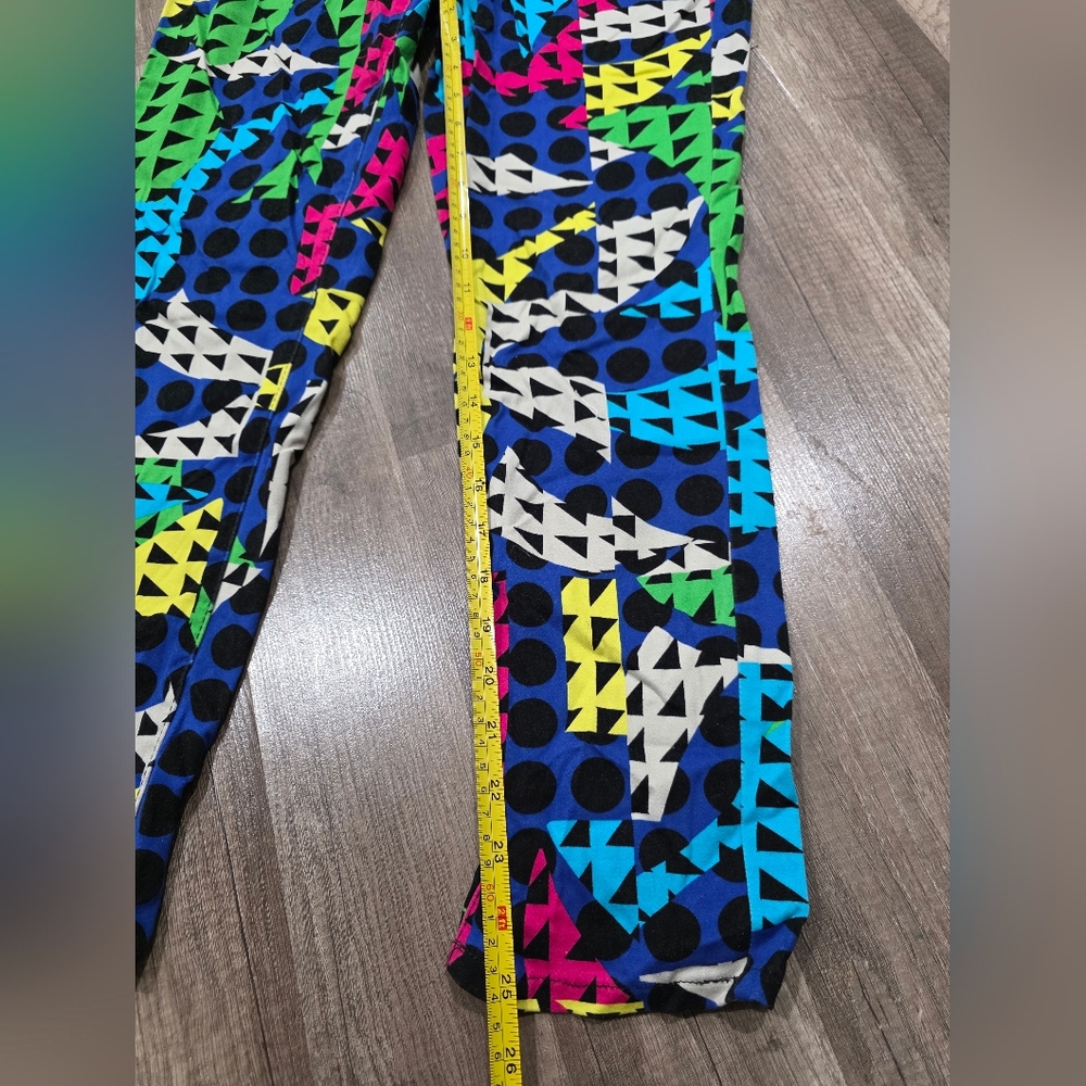 Nanette LEPORE LAMOUR Colorful Geometric Pants Designer 90s Rag Hip Hop Y2K - Picture 8 of 11
